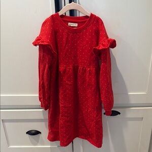 Tucker + TAte Red Polka Dot Sweater Dress